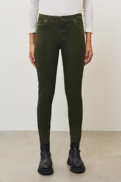 JEANS SLIM SATIN GREEN RAPSODIA - tienda online