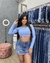 Saia Jeans Estrela Planet Girls na internet