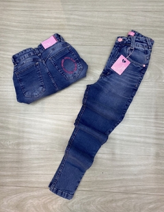 Calça Jeans Faixa Rosa Premium