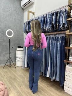 Calça Jeans Faixa Rosa Premium - Valérios Boutique 
