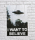 Banner X Files · I Want to Believe · 120x80 cms - comprar online