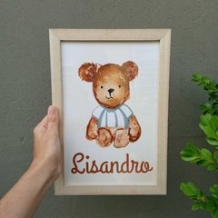 Cuadro Osito Hincha (entrega en 15 días) -  Pasión de Bebés