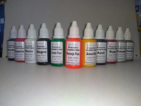 Pigmento Colorante Liquido para Resinas Epoxi y Poliuretánica x 30 gr