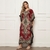 kaftan Vestido longo Feminina Indiano Boho Casual