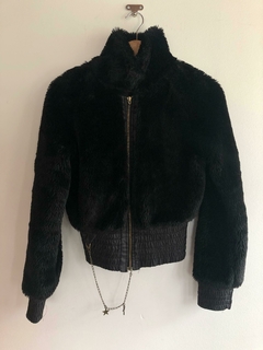 Campera negra peluche Tabatha