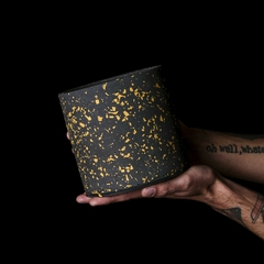 Maceta Cilindro - Terrazzo Golden Night - comprar online