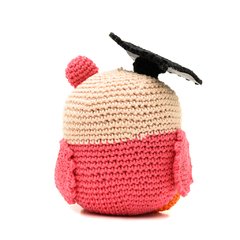 Coruja formanda em amigurumi - Art Familiar Artesanato