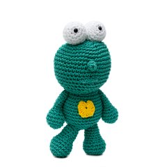 Boneco Et coração em amigurumi na internet