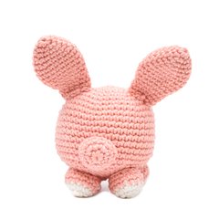 Coelho bola salmão em amigurumi - loja online