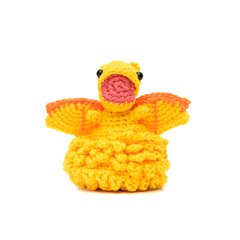 Ovo com filhote de Dragão amarelo em amigurumi - comprar online