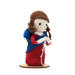 Nossa Senhora Desatadora de nós em amigurumi na internet