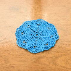 Mini Toalhinhas azul em crochê - comprar online