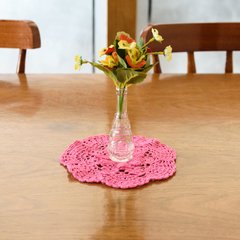 Mini Toalhinha rosa em crochê - comprar online