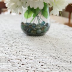 Caminho de mesa Flores em crochê - loja online