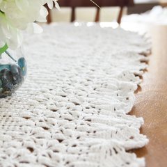 Imagem do Caminho de mesa Flores em crochê