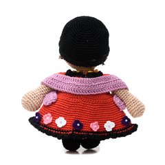 Boneca Frida Kahlo decorada em amigurumi - Art Familiar Artesanato