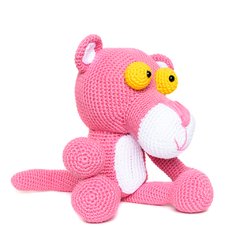 Pantera Cor de Rosa em amigurumi na internet