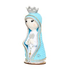 Nossa Senhora Azul Céu em amigurumi - comprar online