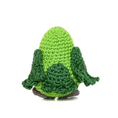 Papagaio verde em amigurumi - Art Familiar Artesanato