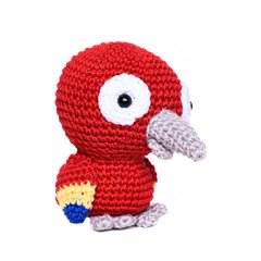 Papagaio vermelho em amigurumi - comprar online