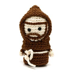 Imagem do Mini São Francisco de Assis em amigurumi