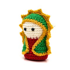 Mini Nossa Senhora de Guadalupe em amigurumi na internet