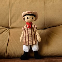 Boneco Gaúcho em amigurumi - loja online