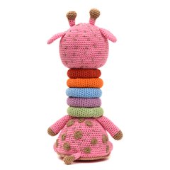 Girafa brinquedo educativo em amigurumi - Art Familiar Artesanato