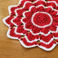 Kit toalhinha bicolor de natal em crochê - comprar online