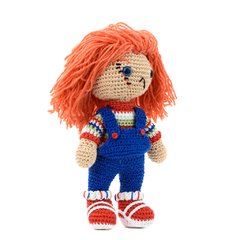 Boneco Chucky em amigurumi na internet