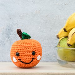 Laranja em amigurumi na internet