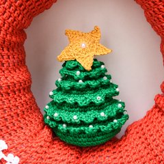 Guirlanda Arvore de Natal em amigurumi na internet