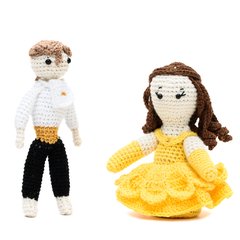 A Bela e a Fera em amigurumi - comprar online