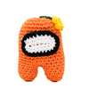 Among us laranja em amigurumi