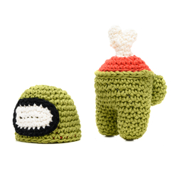 Among Us Morto Verde em Amigurumi - Art Familiar Artesanato