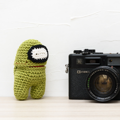 Among Us Morto Verde em Amigurumi - loja online