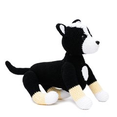 Cachorro fofo em amigurumi na internet