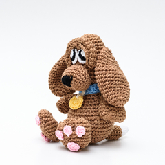 Cachorro Marrom em Amigurumi - loja online