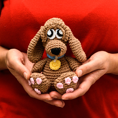 Cachorro Marrom em Amigurumi - comprar online