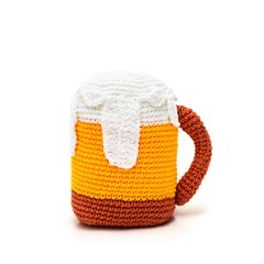 Caneca de chopp em amigurumi