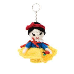 Chaveiro Branca de Neve em amigurumi