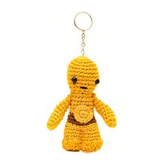 Chaveiro C - 3PO em amigurumi - Star Wars