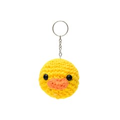 Chaveiro Cabeça de Pato em amigurumi