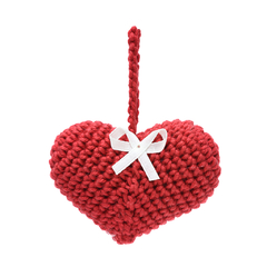 Imagem do Chaveiro de Coração em amigurumi