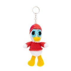 Chaveiro Huguinho sobrinho do Pato Donald em amigurumi