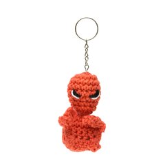 Chaveiro mini alienígena em amigurumi