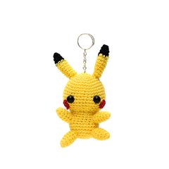 Chaveiro Pokemon Pikachu em amigurumi