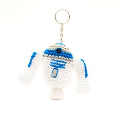 Chaveiro R2 - D2 em amigurumi - Star Wars