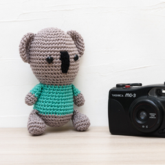 Coala de Camisa Verde em Amigurumi na internet