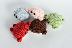 Coleção Mini Baleias Amigurumi